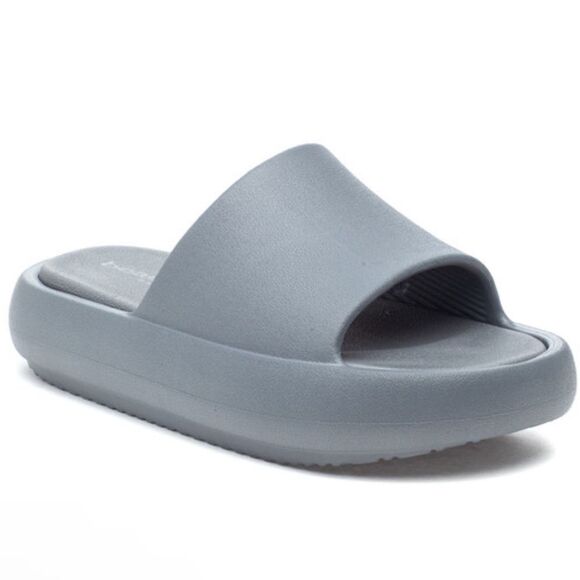 NIB New J/Slides NY SQUISH Grey EVA Slip on Slide Sandal Size 7 Beach Summer - Picture 1 of 12